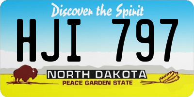 ND license plate HJI797