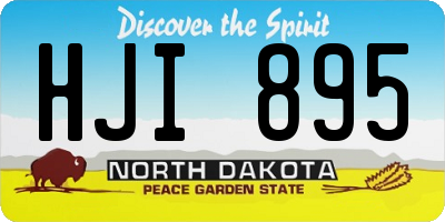 ND license plate HJI895