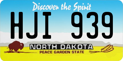 ND license plate HJI939