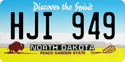 ND license plate HJI949