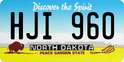 ND license plate HJI960