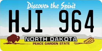 ND license plate HJI964