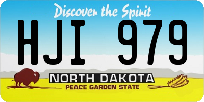 ND license plate HJI979