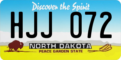 ND license plate HJJ072