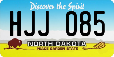 ND license plate HJJ085