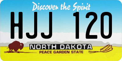 ND license plate HJJ120