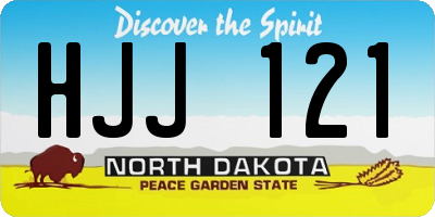 ND license plate HJJ121