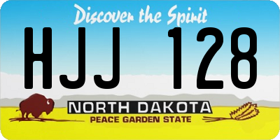 ND license plate HJJ128