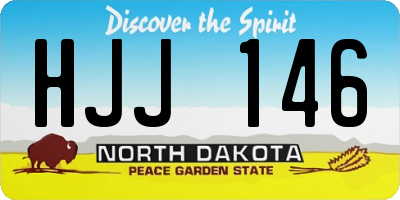 ND license plate HJJ146