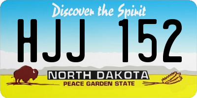 ND license plate HJJ152