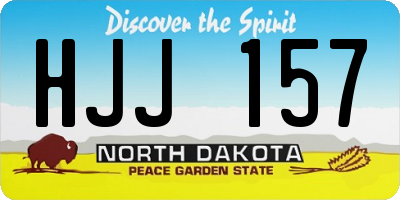 ND license plate HJJ157
