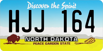 ND license plate HJJ164