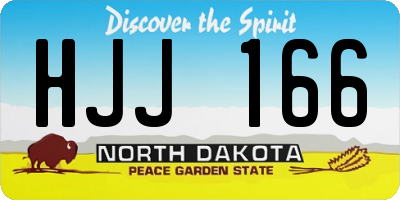 ND license plate HJJ166