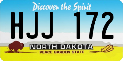 ND license plate HJJ172