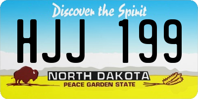 ND license plate HJJ199