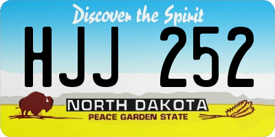 ND license plate HJJ252