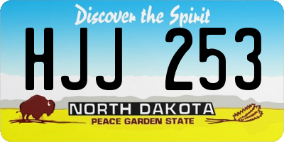 ND license plate HJJ253