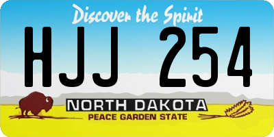 ND license plate HJJ254