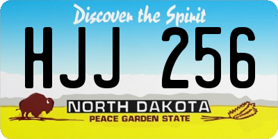 ND license plate HJJ256