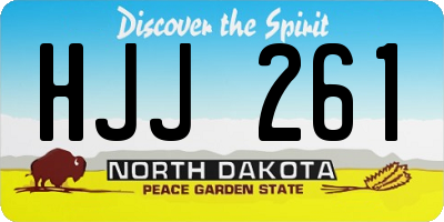 ND license plate HJJ261