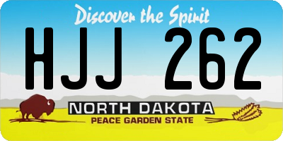 ND license plate HJJ262