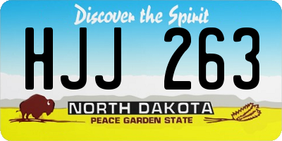 ND license plate HJJ263