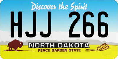 ND license plate HJJ266