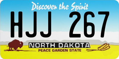 ND license plate HJJ267