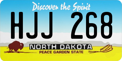 ND license plate HJJ268