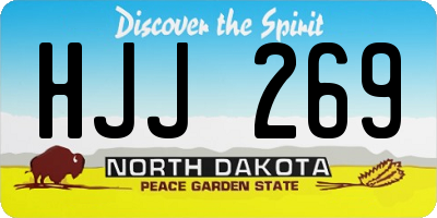 ND license plate HJJ269