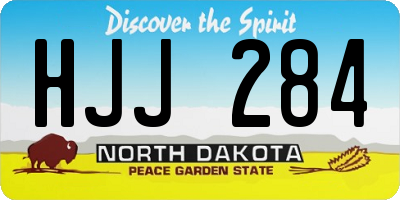 ND license plate HJJ284