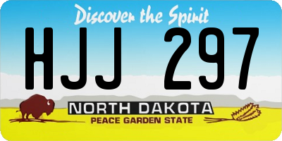 ND license plate HJJ297