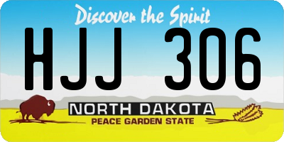 ND license plate HJJ306