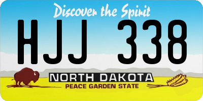 ND license plate HJJ338
