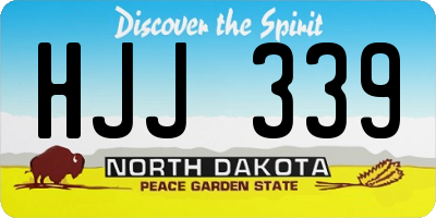 ND license plate HJJ339
