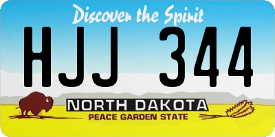 ND license plate HJJ344