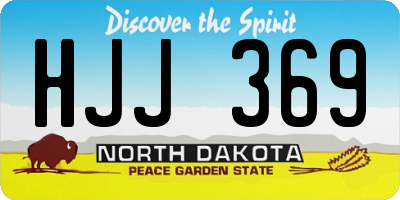 ND license plate HJJ369