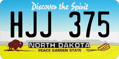 ND license plate HJJ375