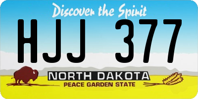 ND license plate HJJ377