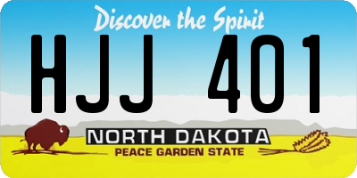 ND license plate HJJ401