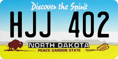 ND license plate HJJ402