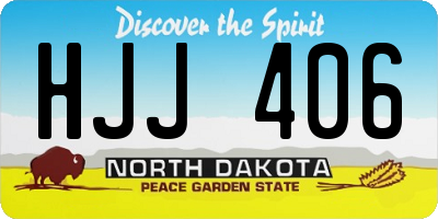 ND license plate HJJ406