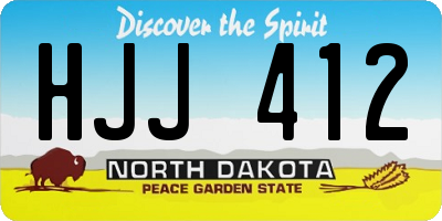 ND license plate HJJ412