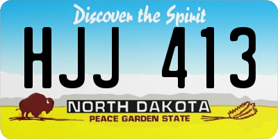 ND license plate HJJ413
