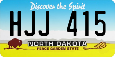 ND license plate HJJ415