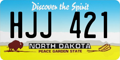 ND license plate HJJ421