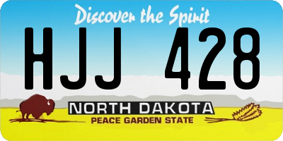 ND license plate HJJ428