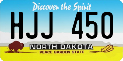 ND license plate HJJ450