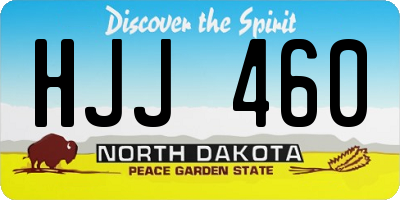 ND license plate HJJ460