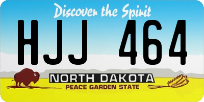 ND license plate HJJ464